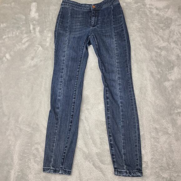 Anthropologie Pilcro The Skipper Long High Rise Wide Leg Jeans Size 25P 25 X 25 - Picture 1 of 10